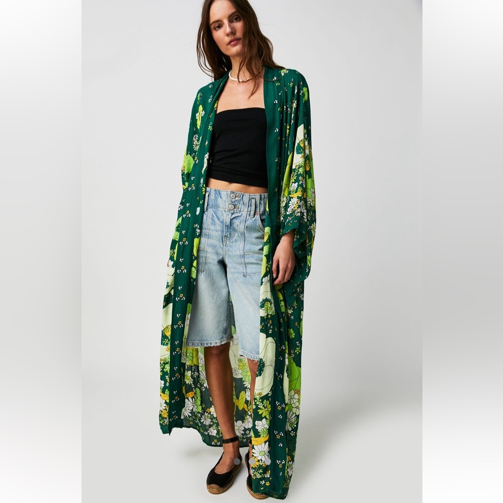 Free People Hidden Hills Maxi Kimono